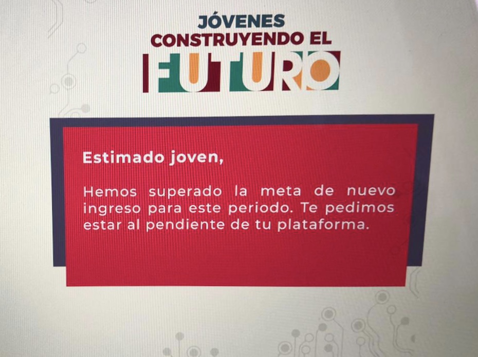 A Dos Dias De Arrancar Programa Jovenes Construyendo El Futuro Saturado Publican Quejas En Redes Noticias Siglo 21